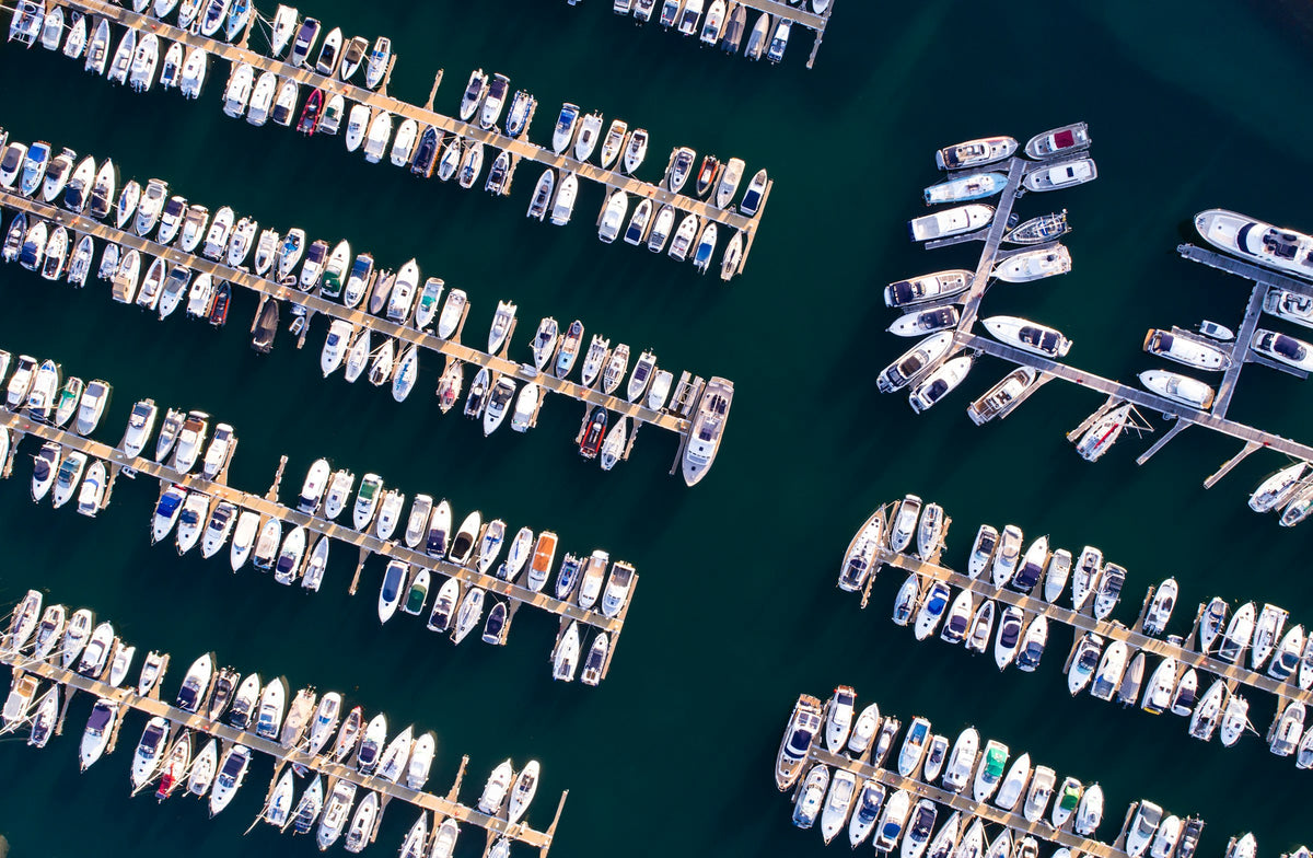 St Peter Port harbour from above, Guernsey