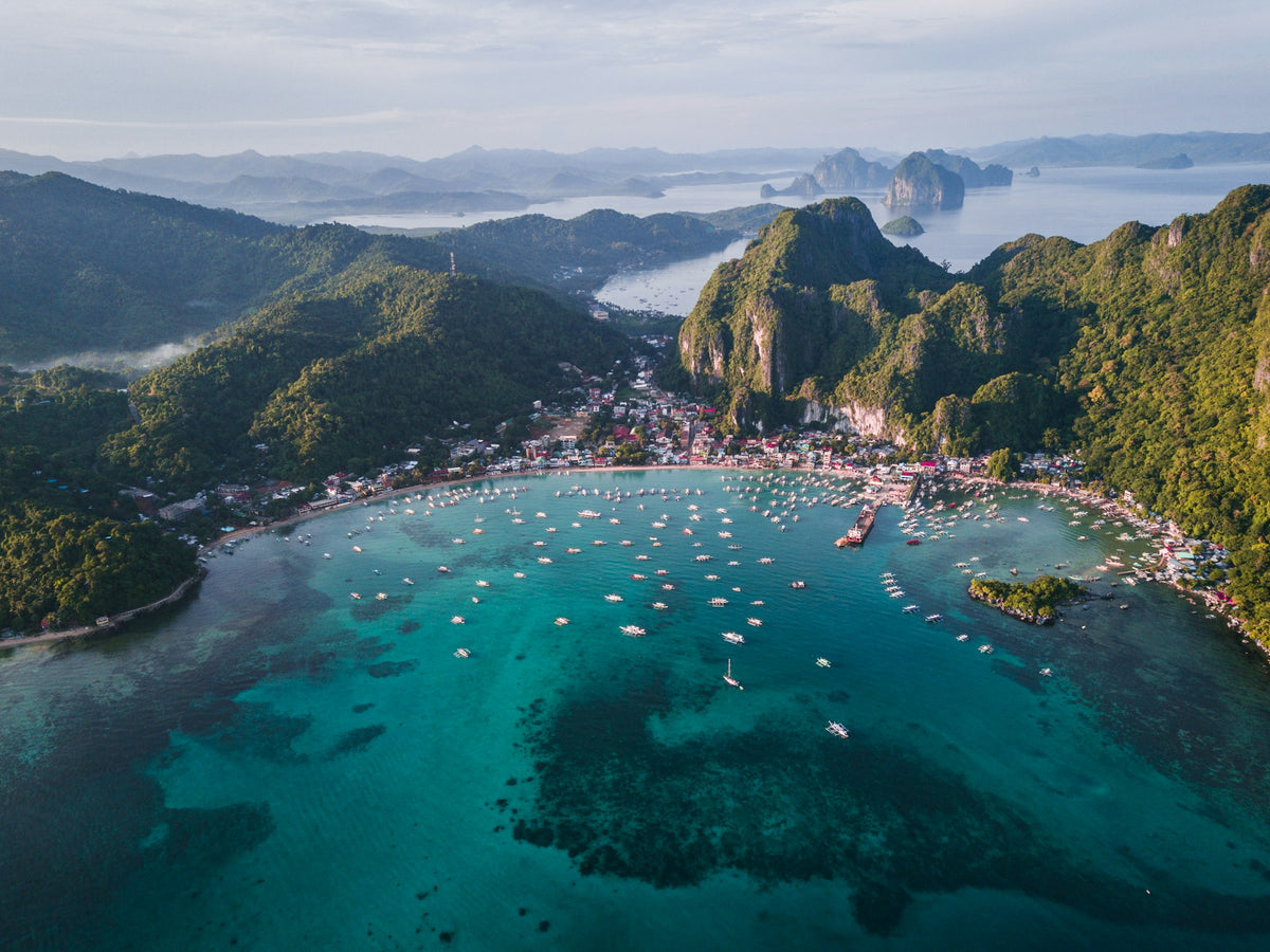 El Nido town from above, Palawan