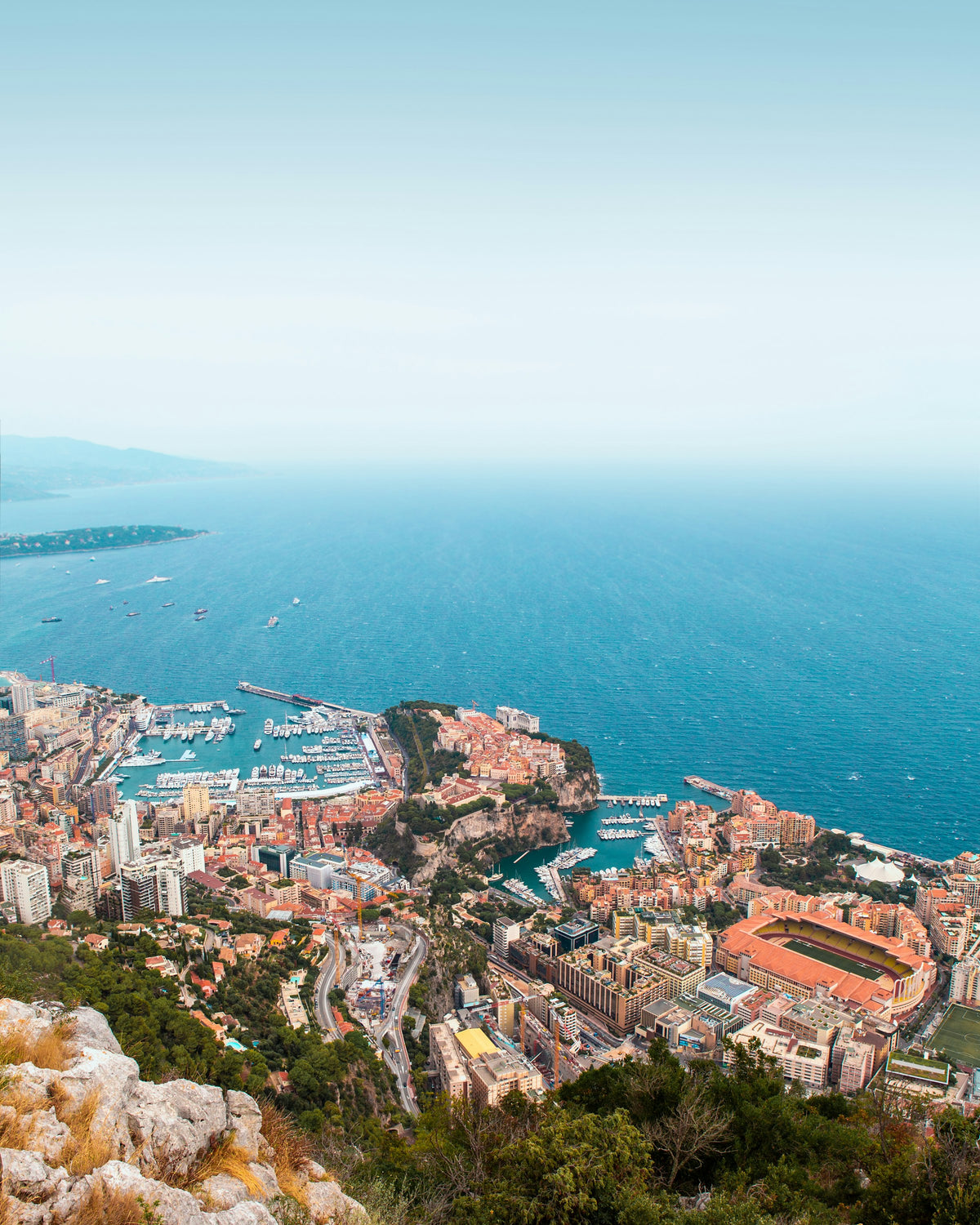 Monaco buildings by the water