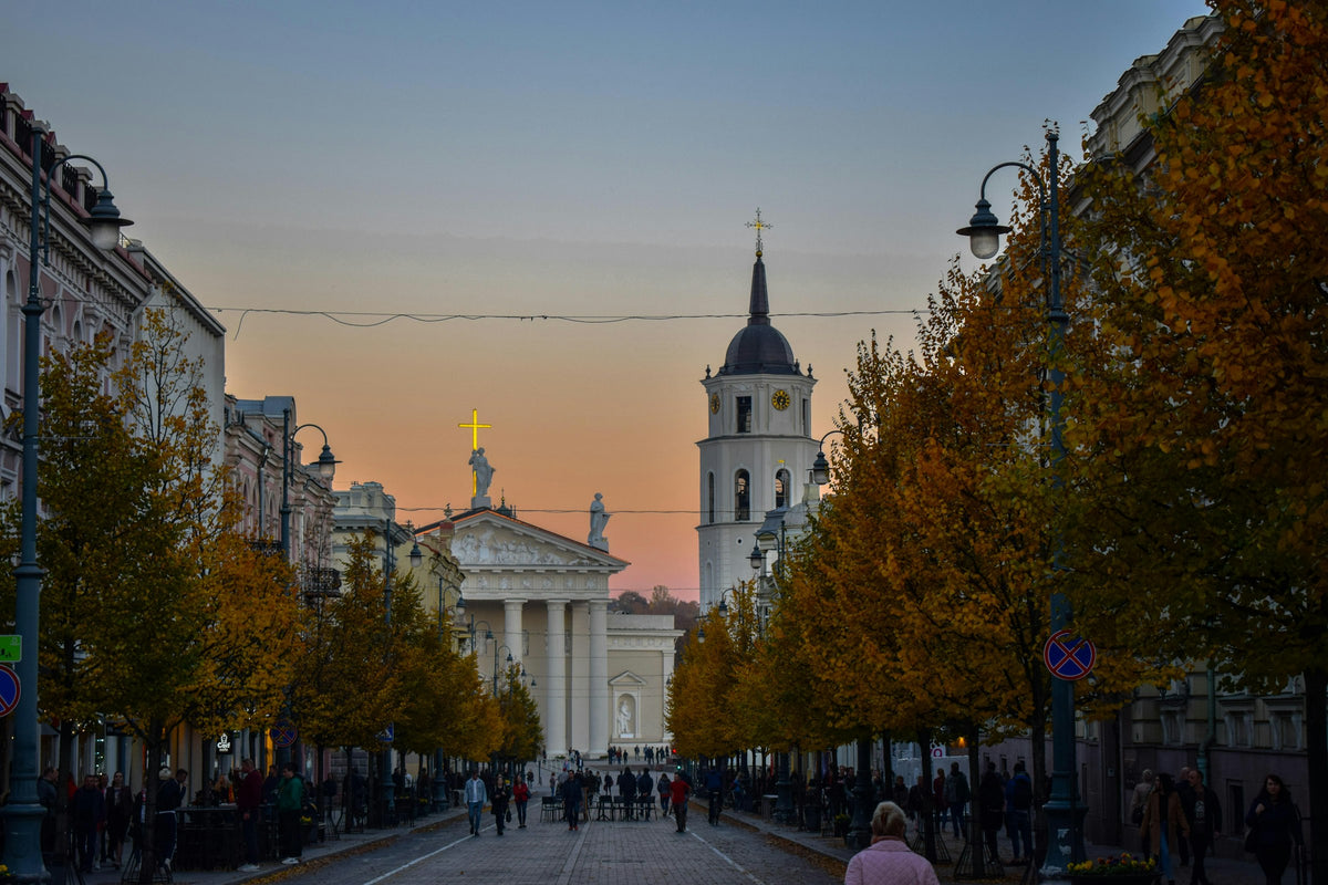 Old town street in Vilnius