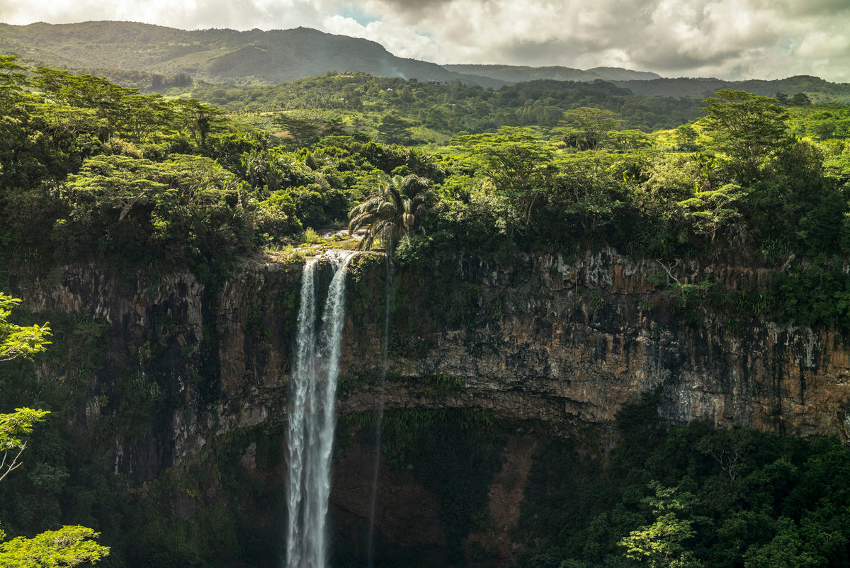 Waterfall in the forest, Mauritius