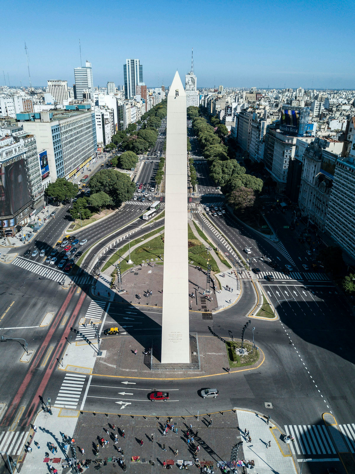 Obelisco on 9 de Julio Avenue, Buenos Aires