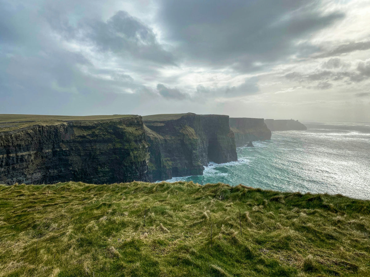 Green cliffs on the Irish coast