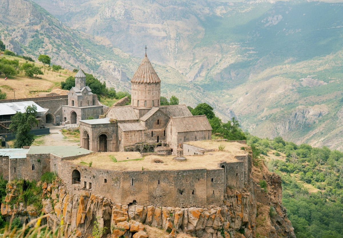 Old church on a cliff, Armenia