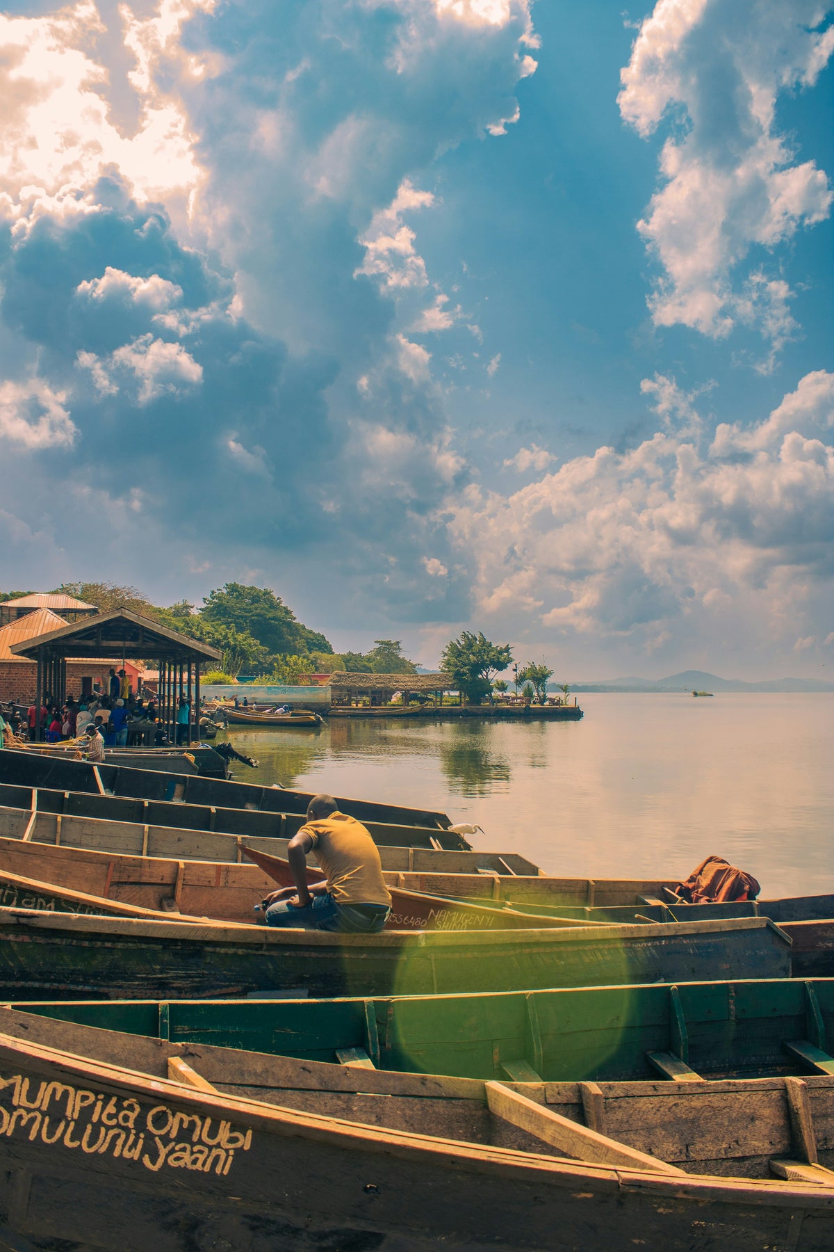 Boats on Lake Victoria, Uganda