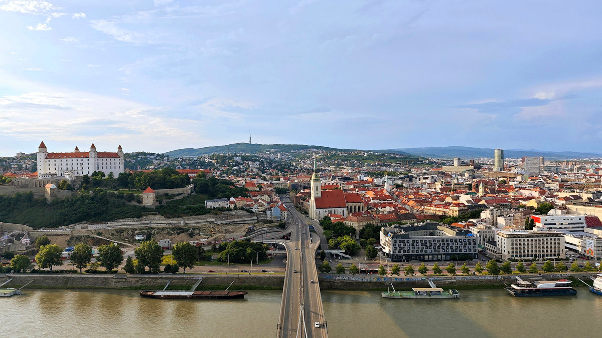 Bratislava and the bridge over the Danube