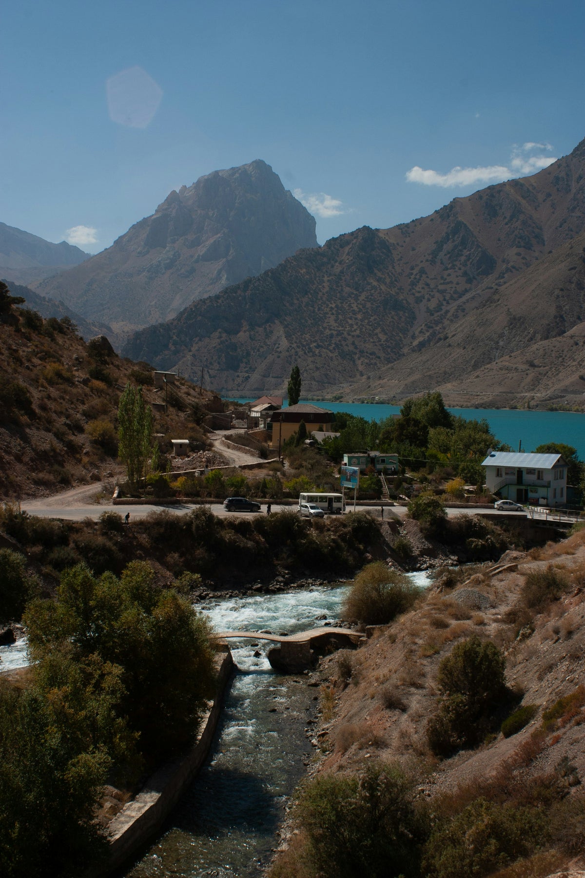 River valley in the Fann Mountains, Tajikistan