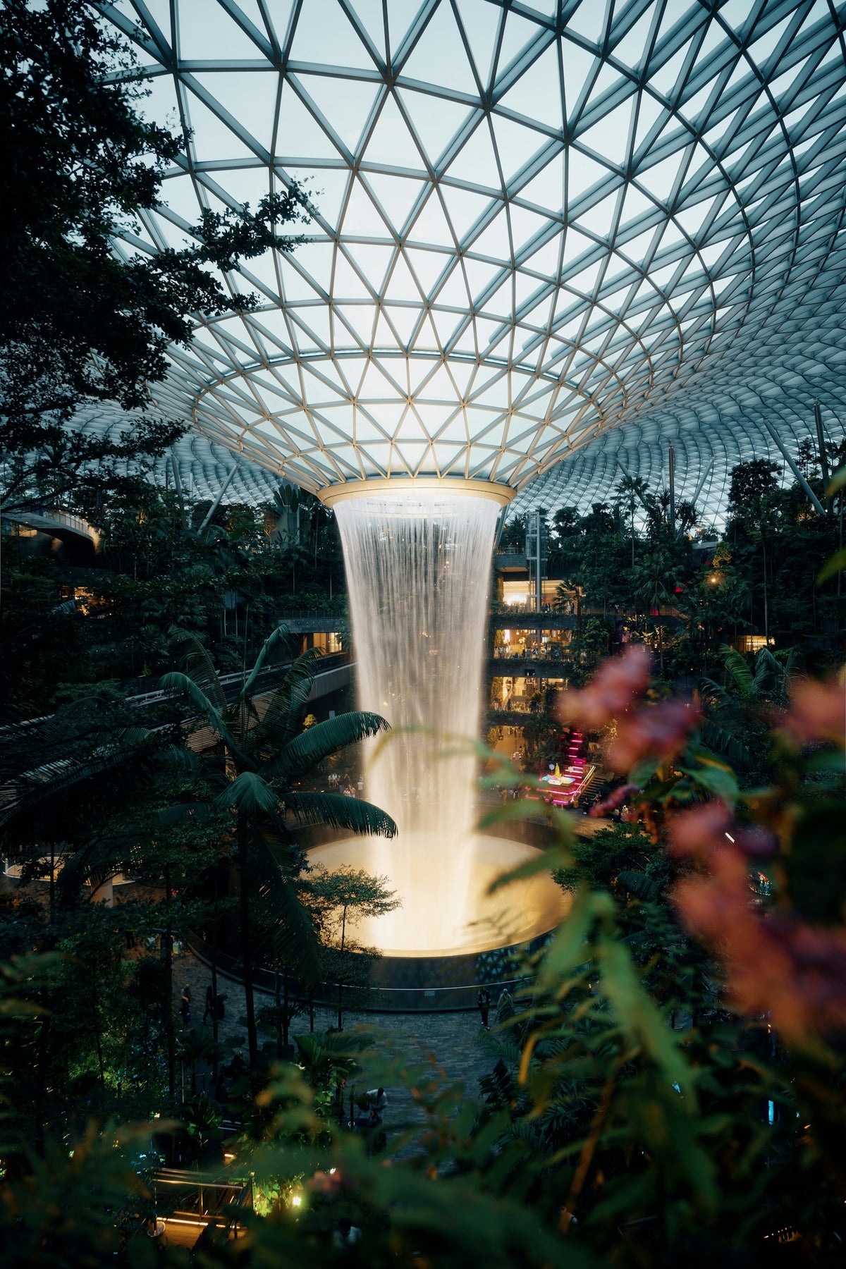 Jewel Changi waterfall