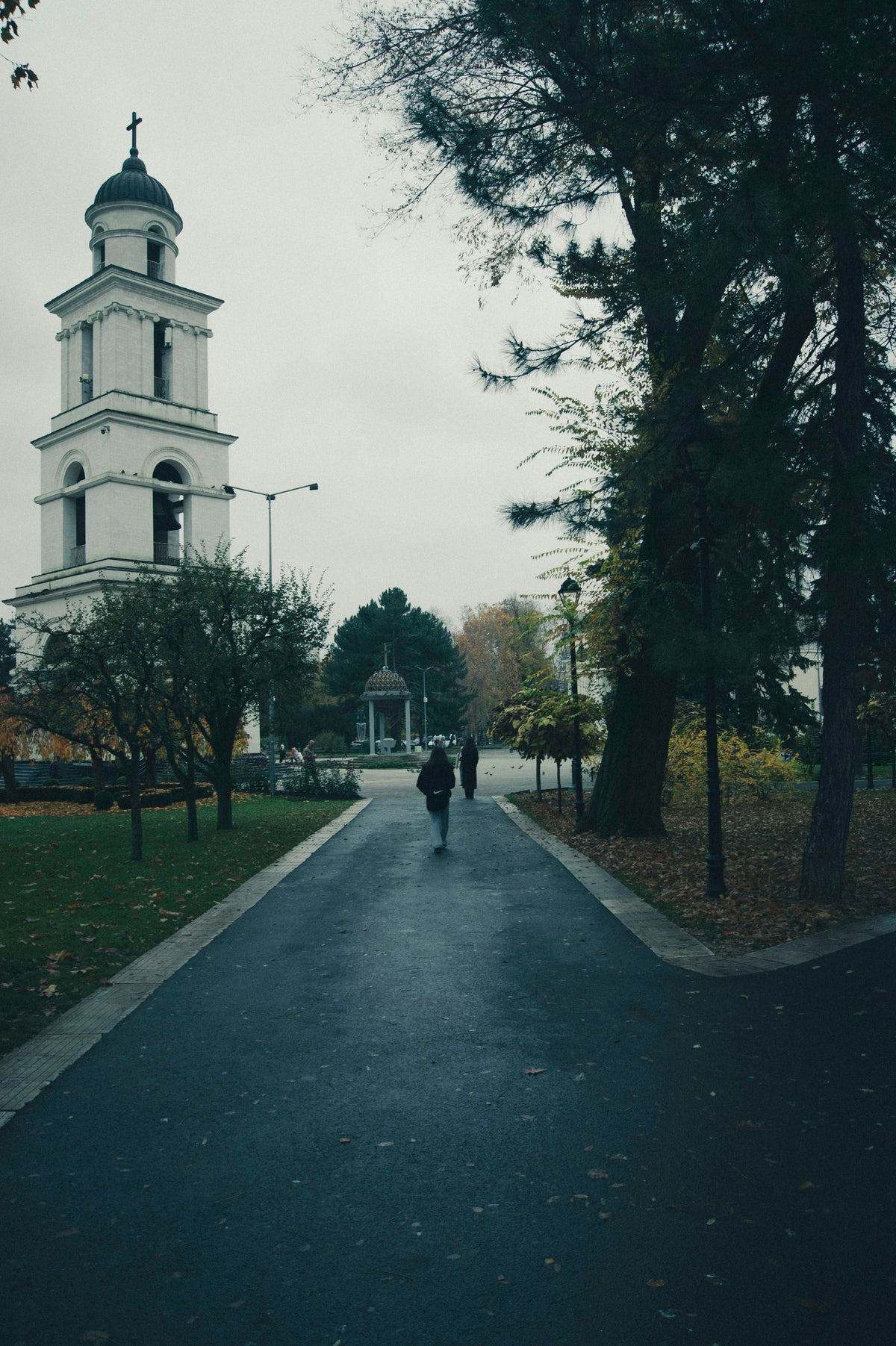 Bell tower in Cathedral Park, Chișinău