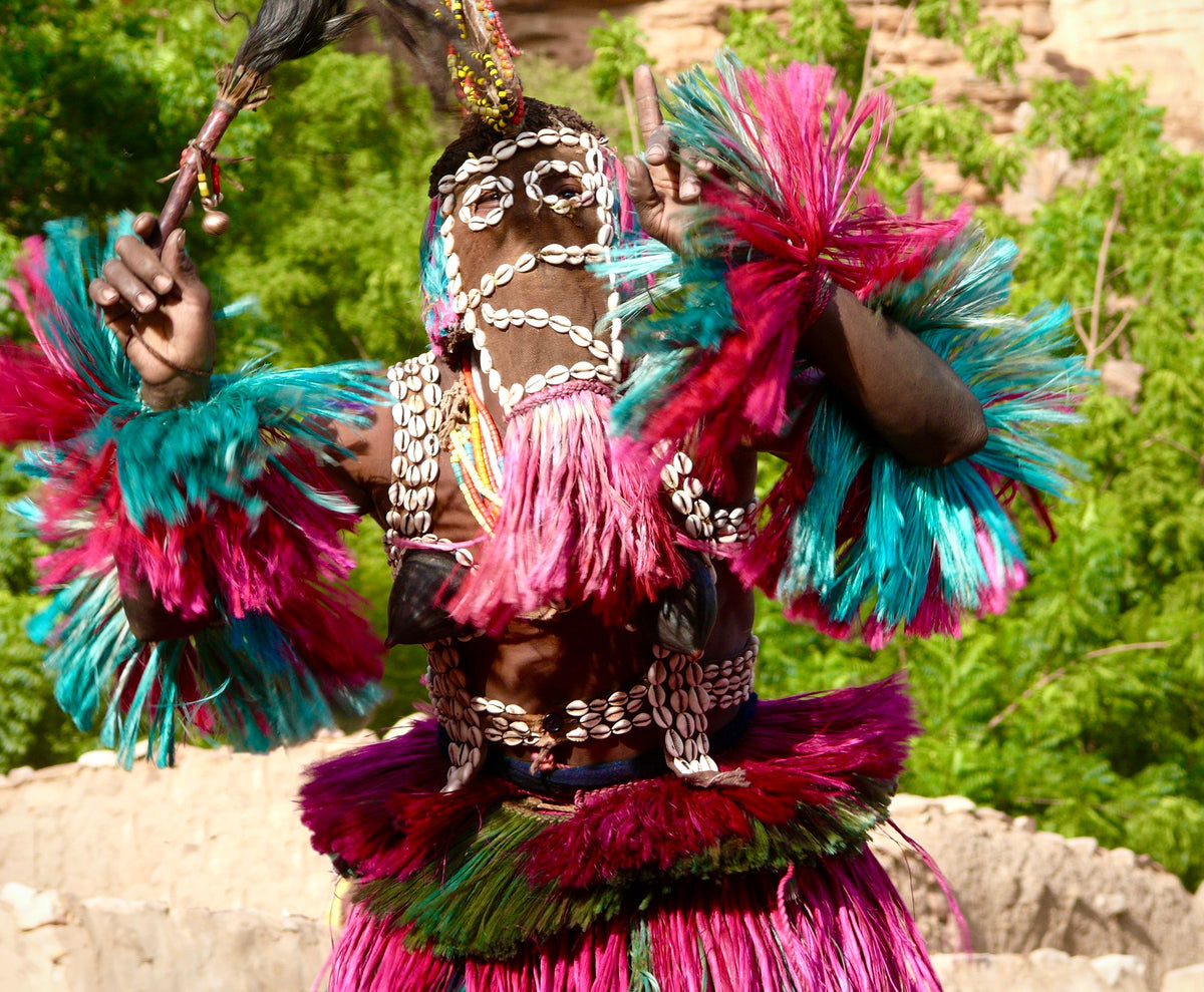 Traditional dance at a Malian celebration