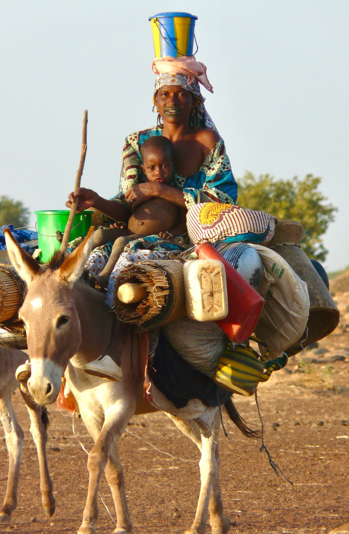 Crossing the arid landscape of Mali