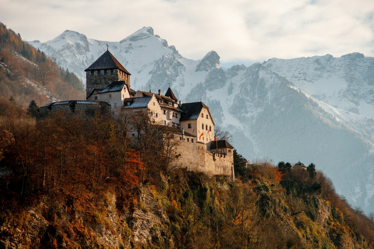 Vaduz Castle on the mountainside