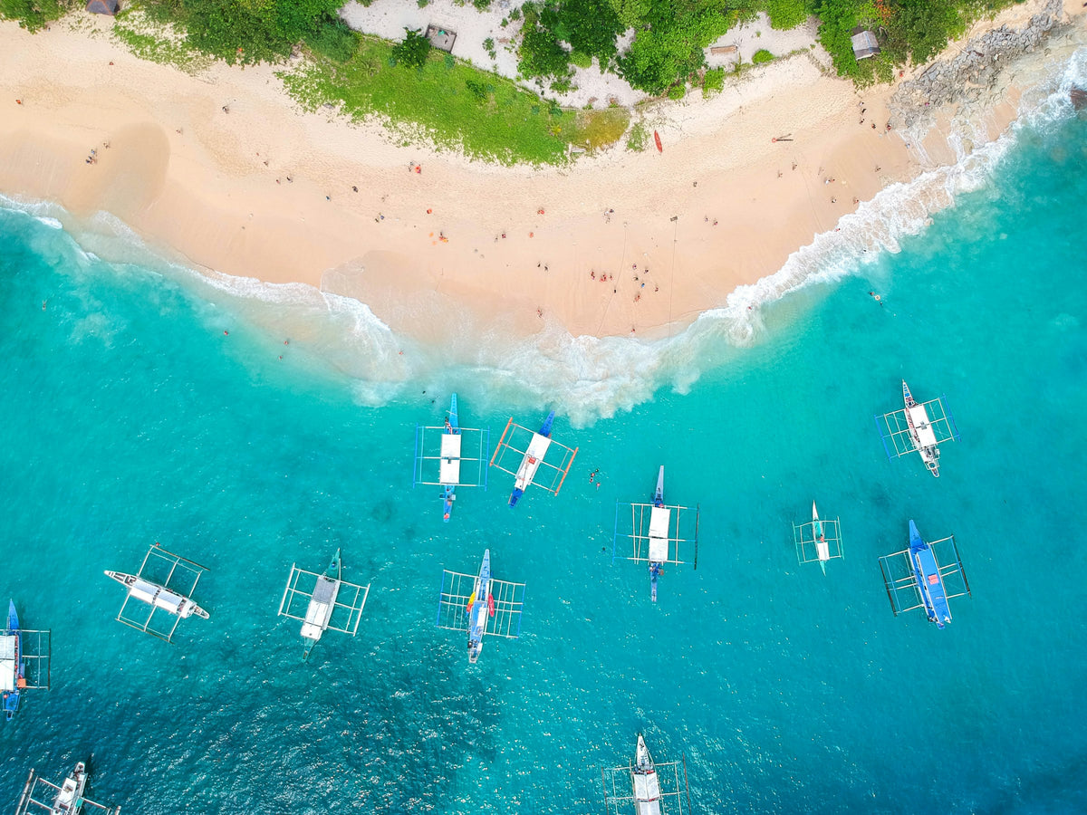 Boats near an islet, Palawan