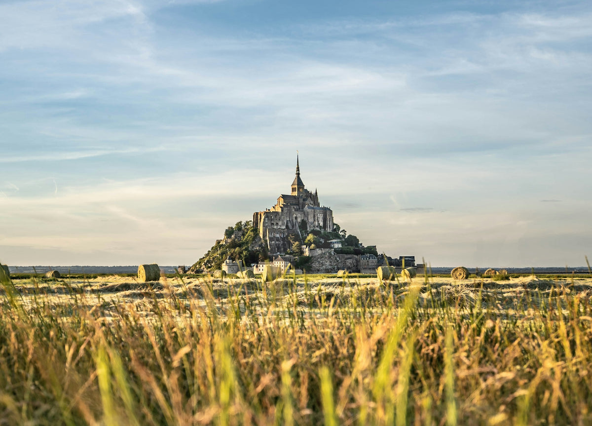 Mont Saint-Michel at golden hour, Normandy