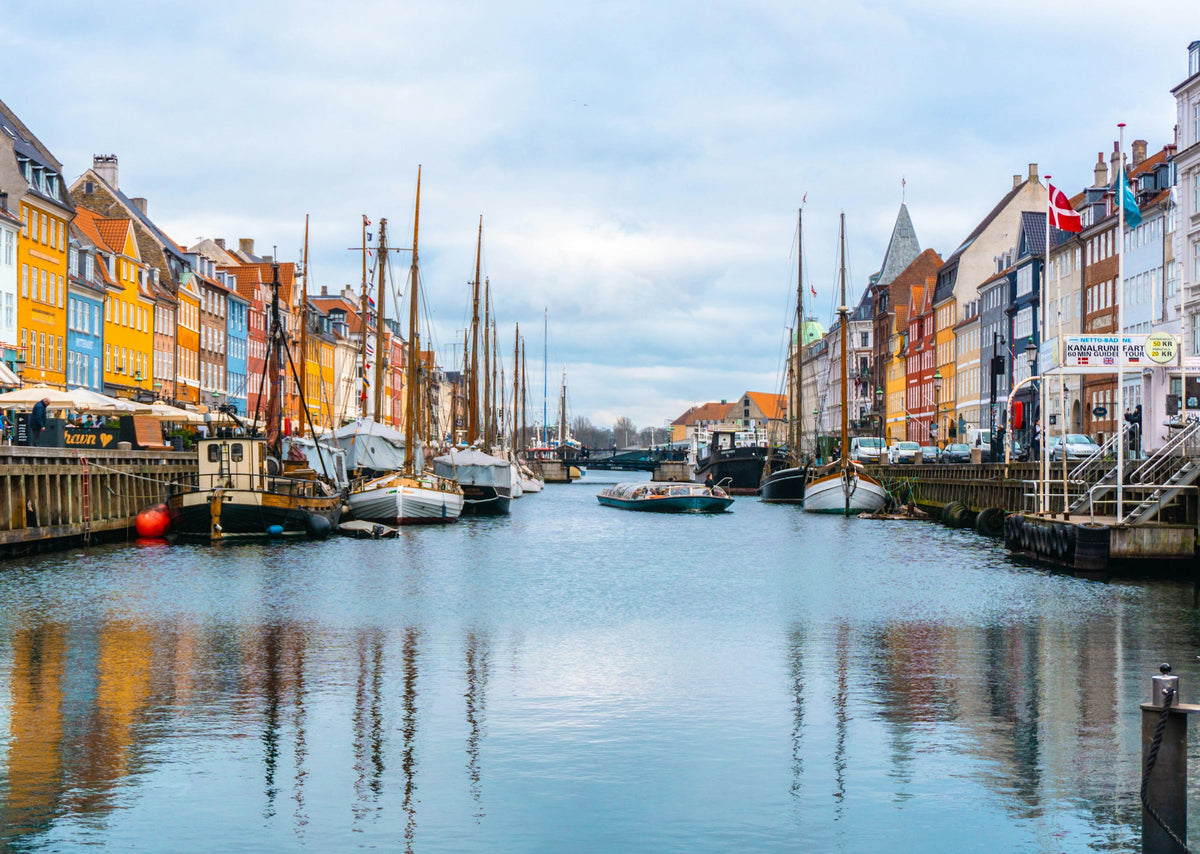 Boats in a Copenhagen canal