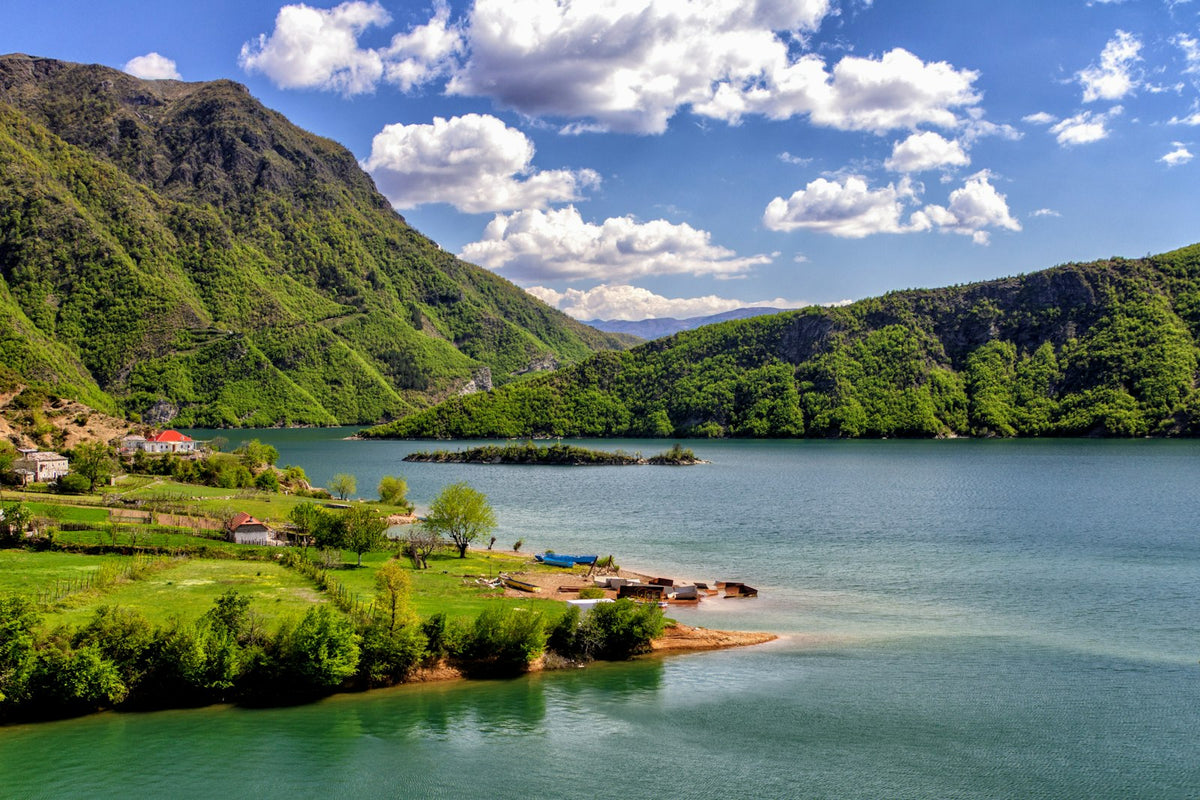 Albanian town by the water