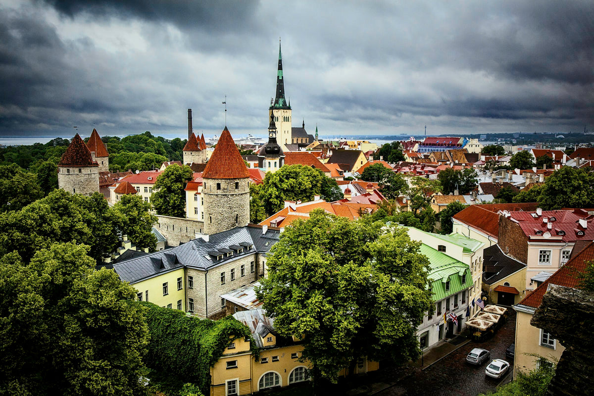 Tallinn houses from above