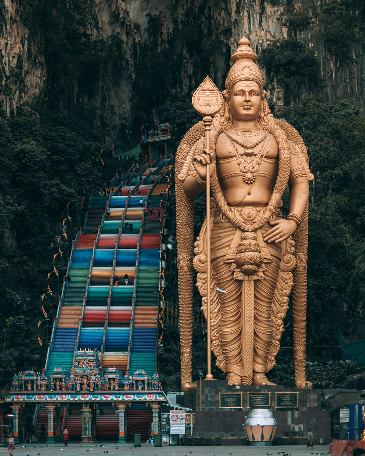 Golden statue at Batu Caves, Malaysia