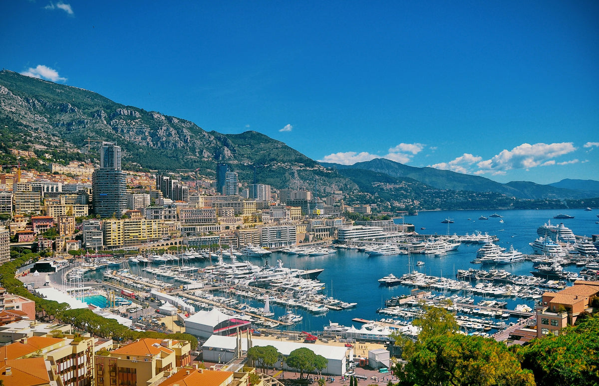 Monaco from above by the sea