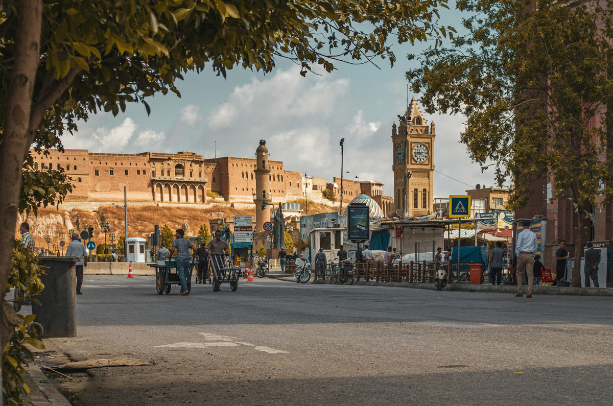 Street near the citadel, Erbil
