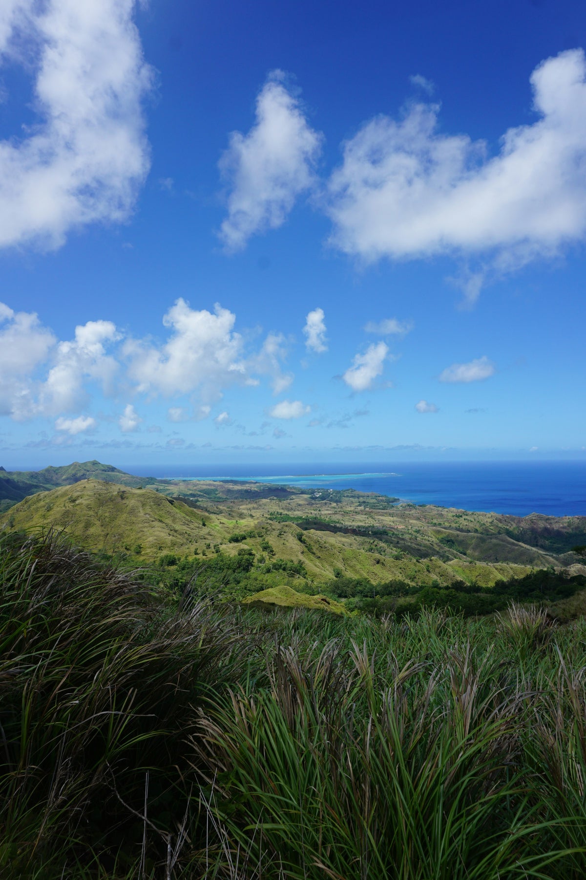 Grassy headland above the Pacific, Guam