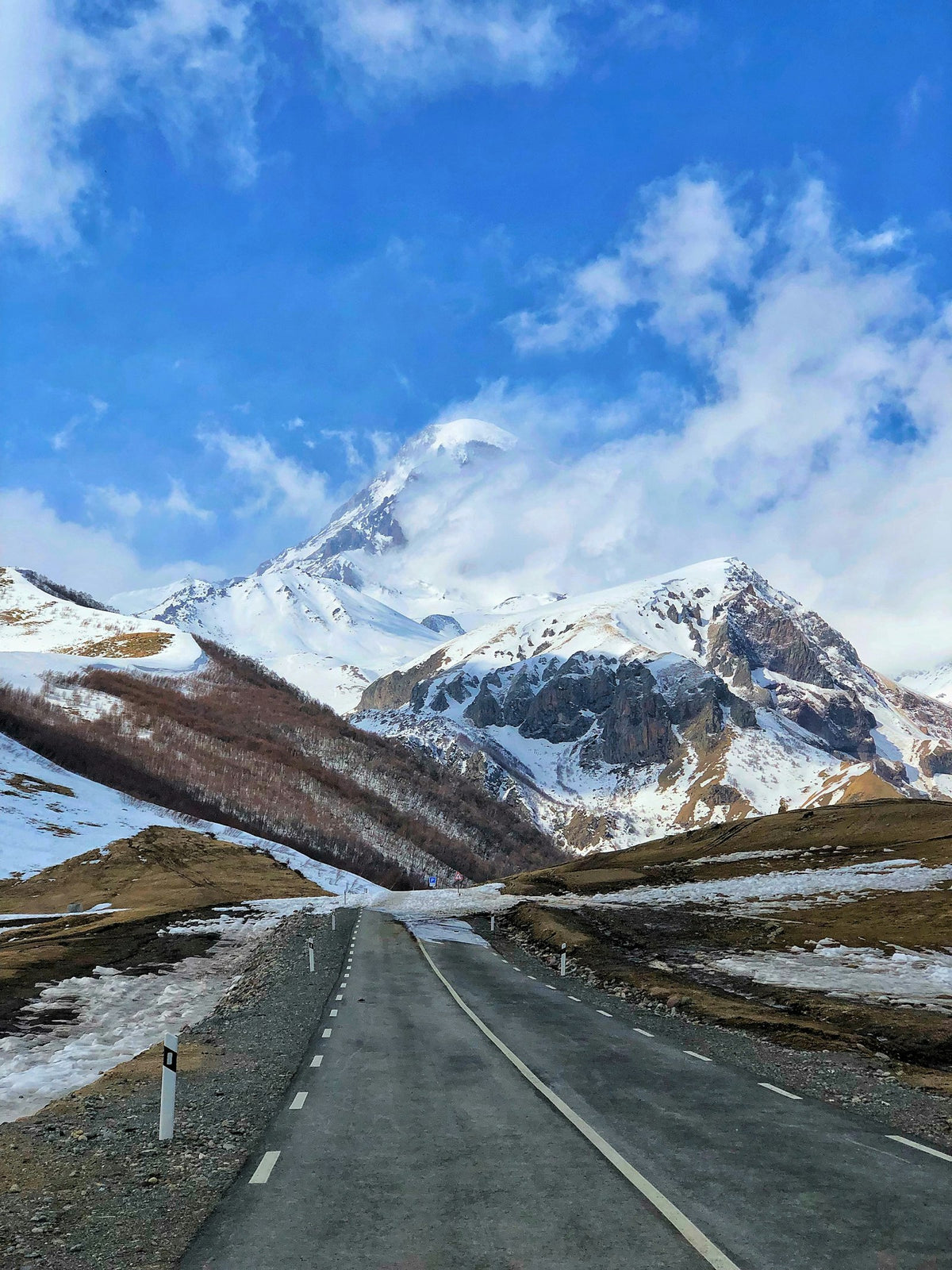 Snow-capped Caucasus mountains, Georgia