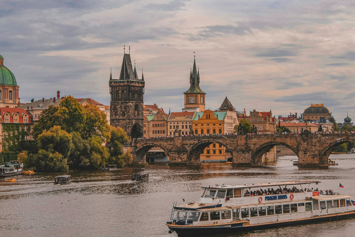 Boat on the Vltava River, Prague