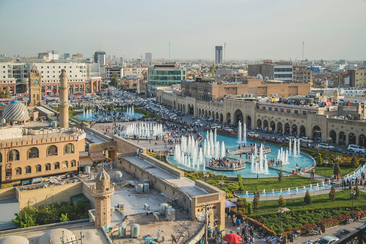 Erbil from above, Iraq