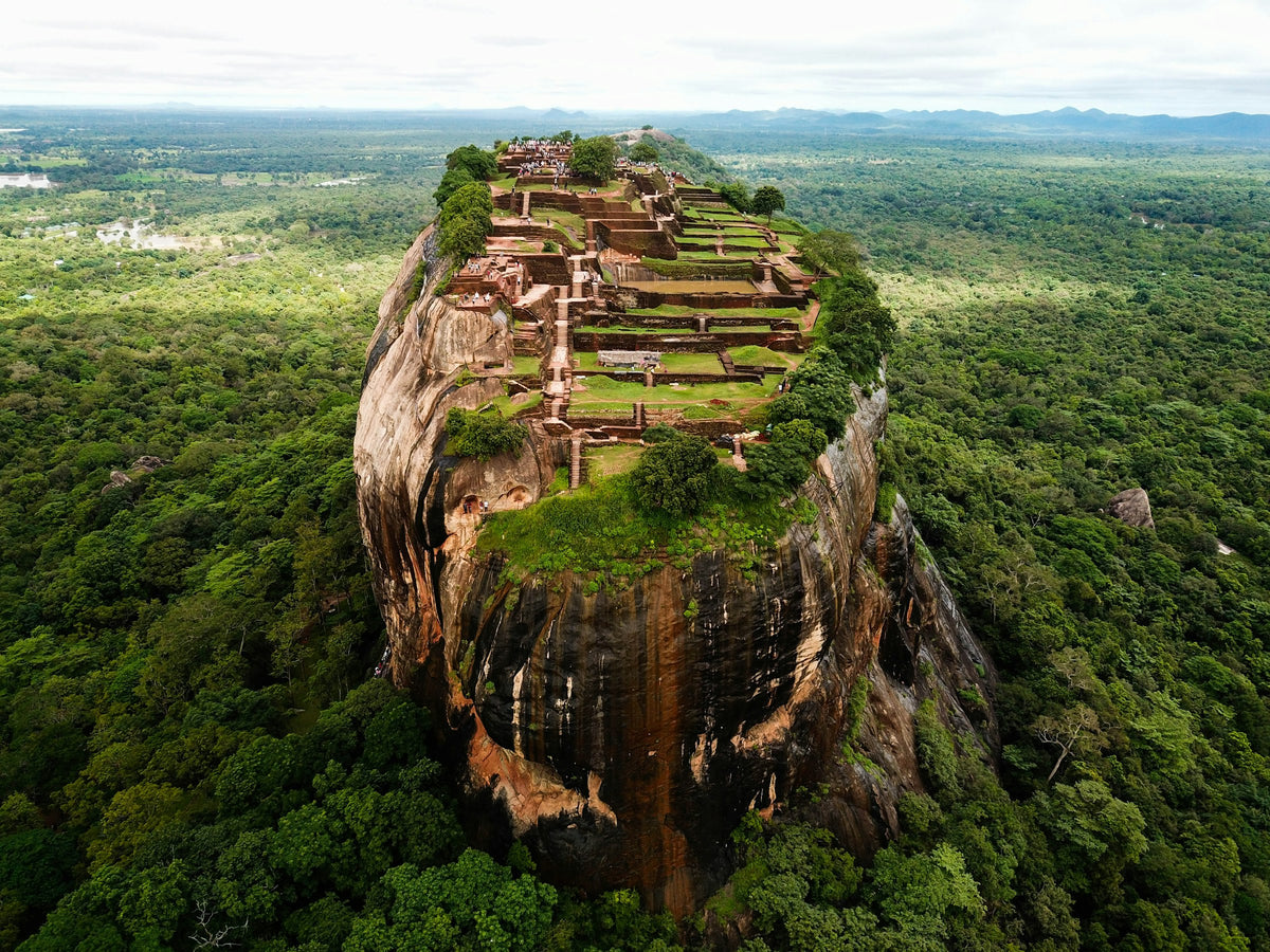 Sigiriya rock fortress from above, Sri Lanka