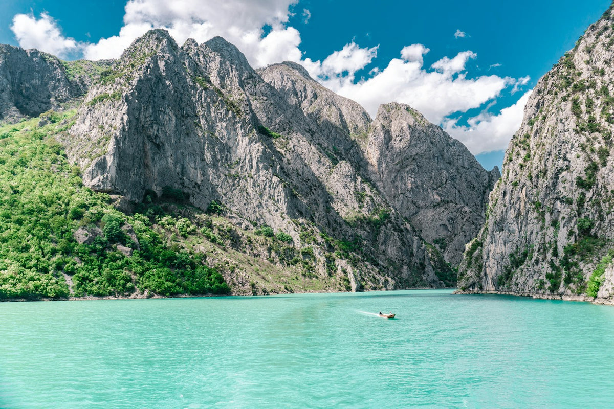 Boat on the Albanian coast