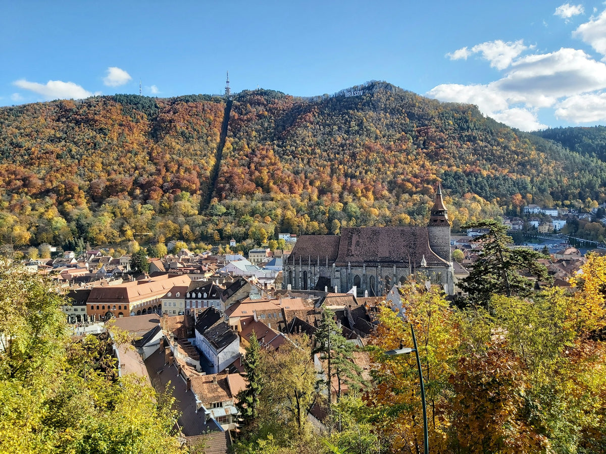 Brasov and the Carpathian mountains, Romania