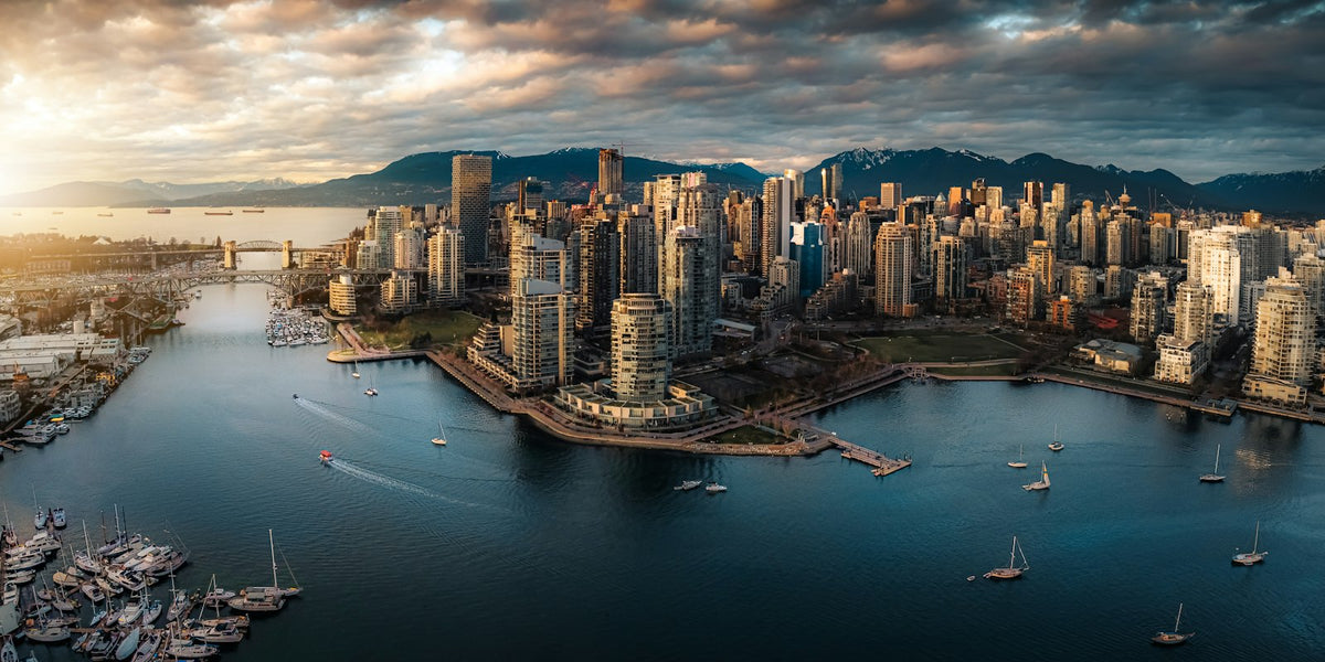 Vancouver skyline and False Creek