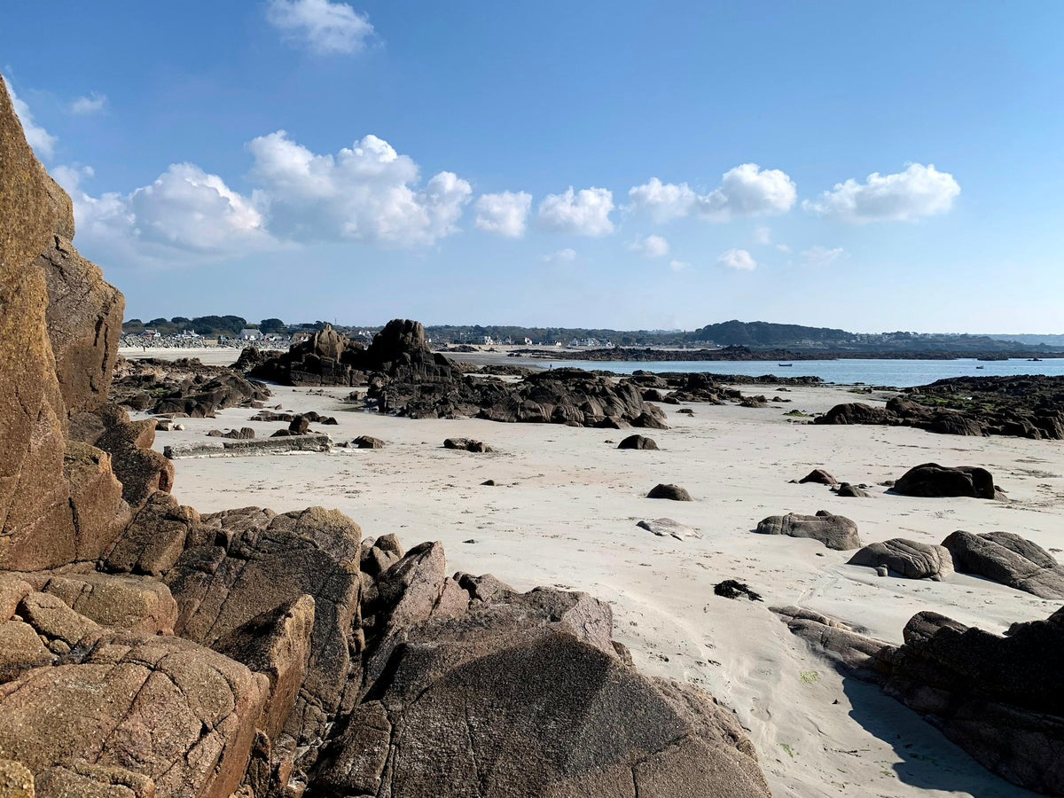 Sandy beach and rocks, Guernsey