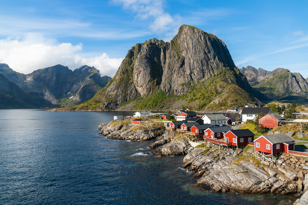 Fishing village in Lofoten, Norway