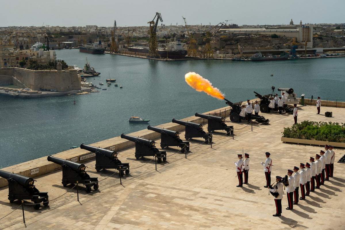 Saluting Battery at Upper Barrakka Gardens, Valletta