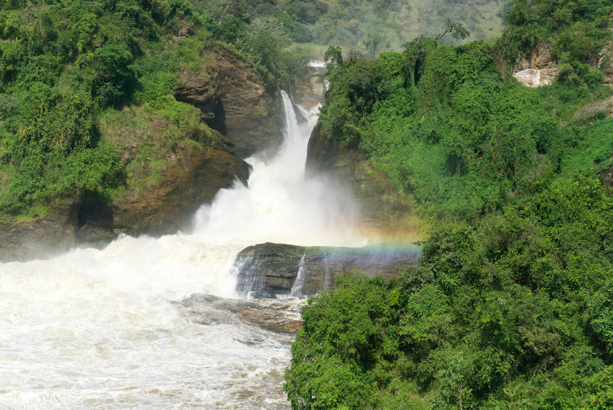 Murchison Falls with a rainbow, Uganda