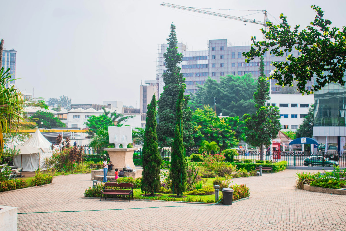 Park and city view, Brazzaville