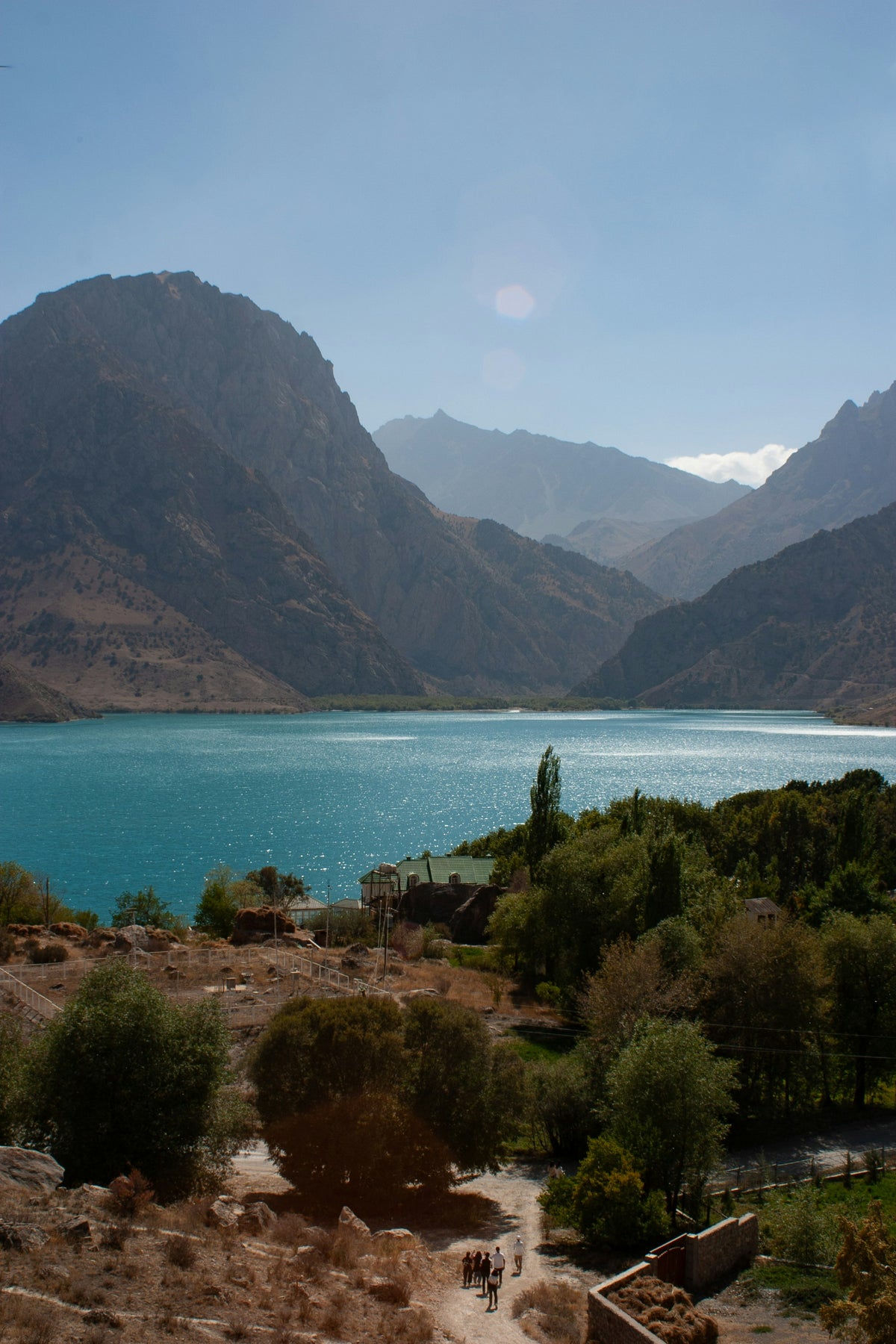 Alpine lake and forest, Tajikistan