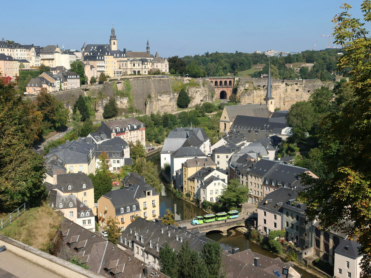 Luxembourg City from a hill