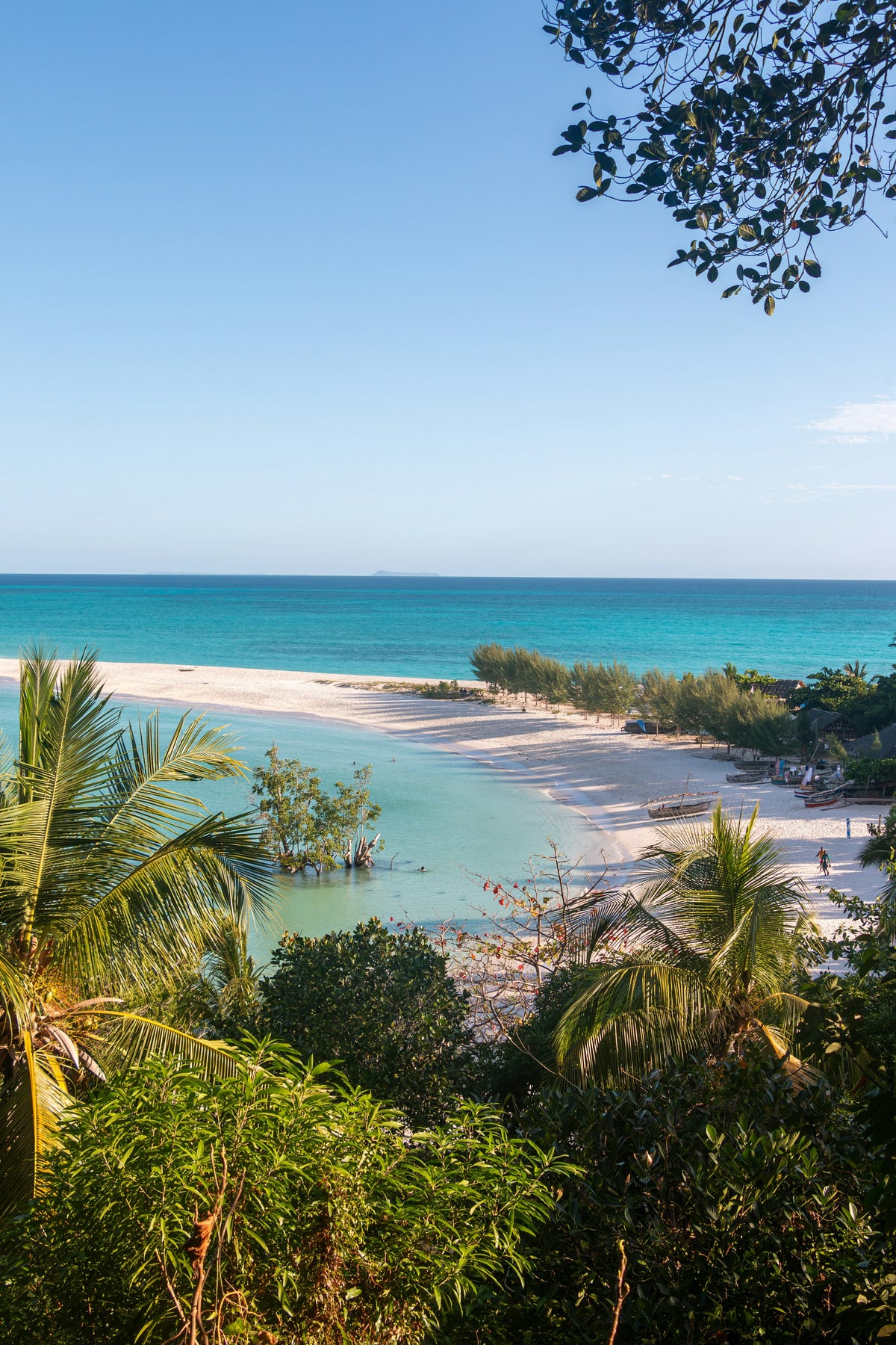 Tropical beach from a hill, Madagascar